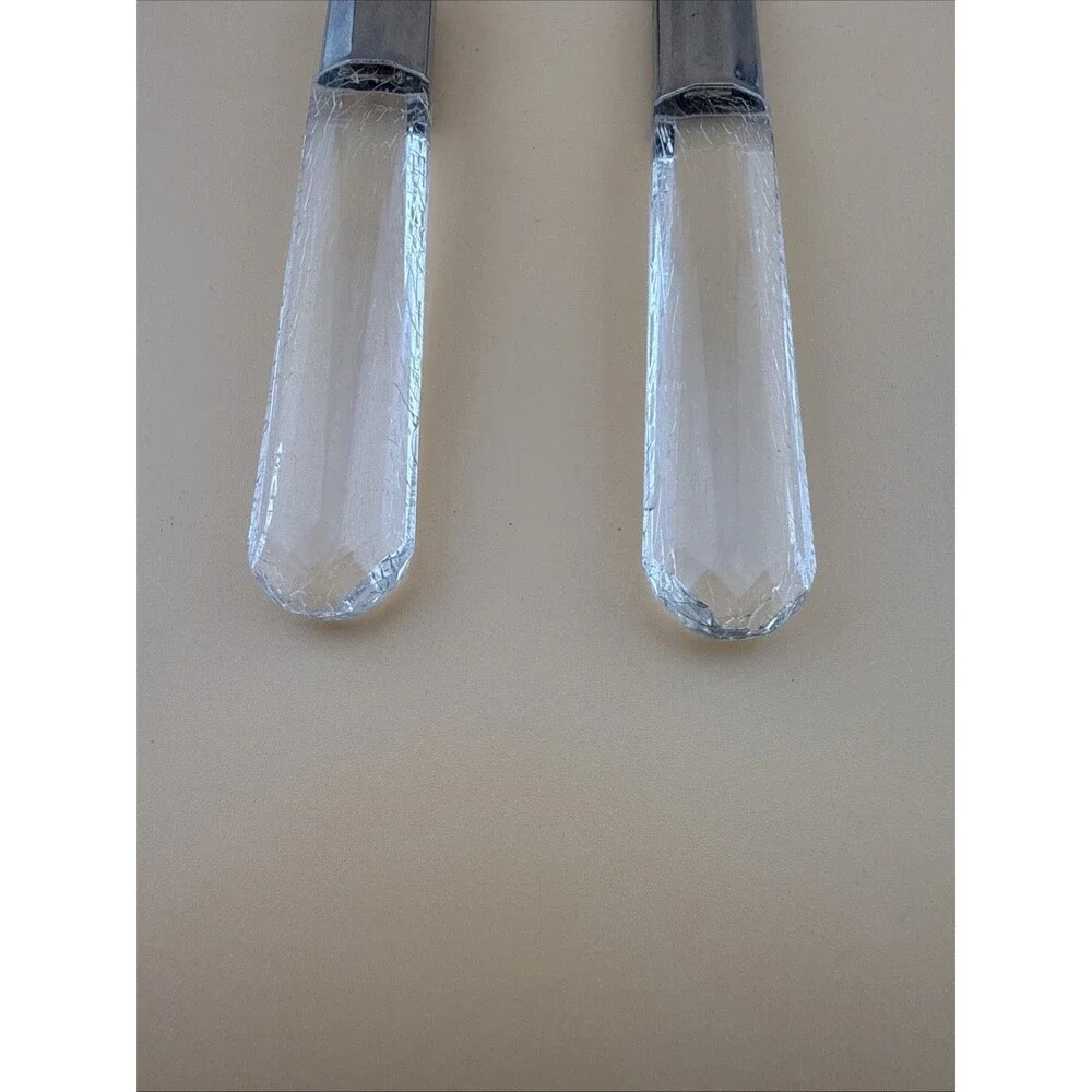 Vtg Spreader And Spoon Lucite Handle Stainless Taiwan